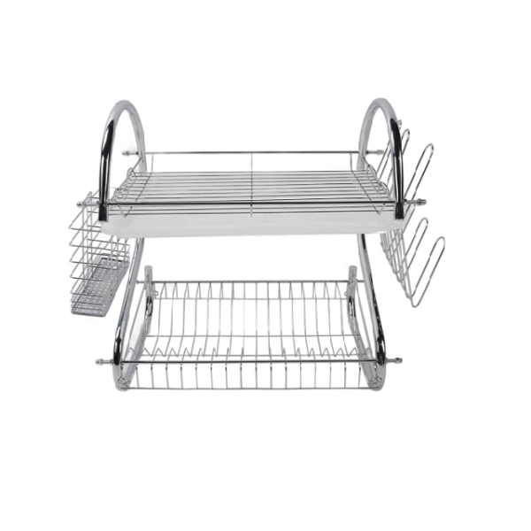 Étagère de rangement pour vaisselle à 2 niveaux