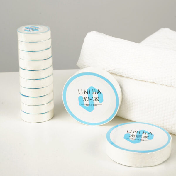 Serviette de voyage compressée – 100 % fibre végétale