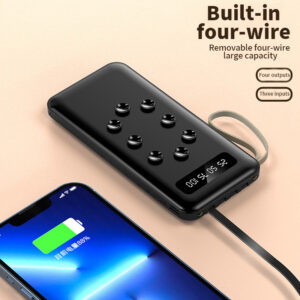 Batterie Externe 40000mAh à câbles intégrés