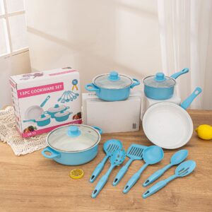 Ensemble de 13 pièces de casseroles et poêles