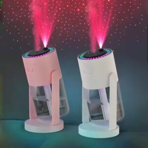 Humidificateur Ultrasonique Portable USB – Effet Ciel Étoilé & Lumière LED 7 Couleurs