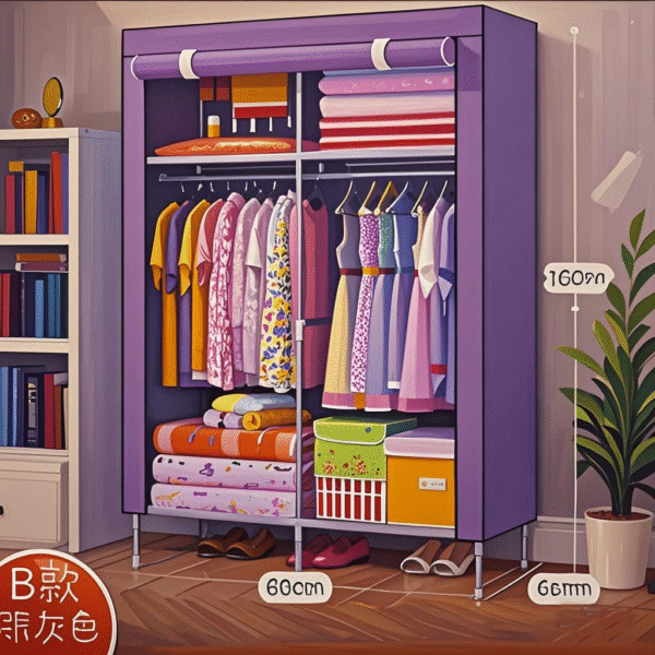 Armoire 2 battants portable