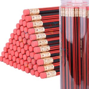 Douzaines Crayons HB en bois avec gomme