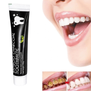 Dentifrice au charbon actif en bambou noir naturel 105g