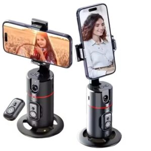 Trépied de suivi de visage P02 AI avec rotation 360° et télécommande