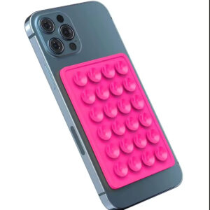 Étui de téléphone antidérapant avec support adhésif en silicone