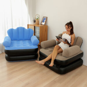 Chaise longue gonflable portable 5-en-1 – Confort et polyvalence