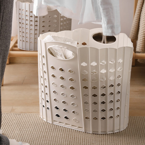 Panier à linge pliable en plastique