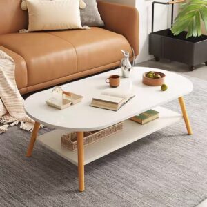 Guéridon Ovale en Bois